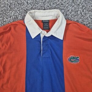 Pro Edge VTG Florida Gators Colorblock Rugby Style Polo Shirt Men's Size Large